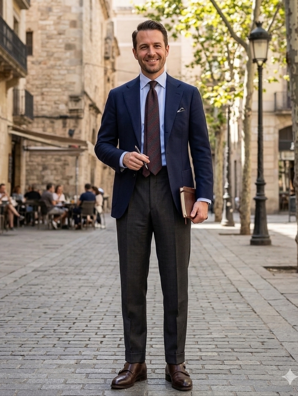 Louis Raphael Men Jeans Straight - Gray - Picture 3 of 10